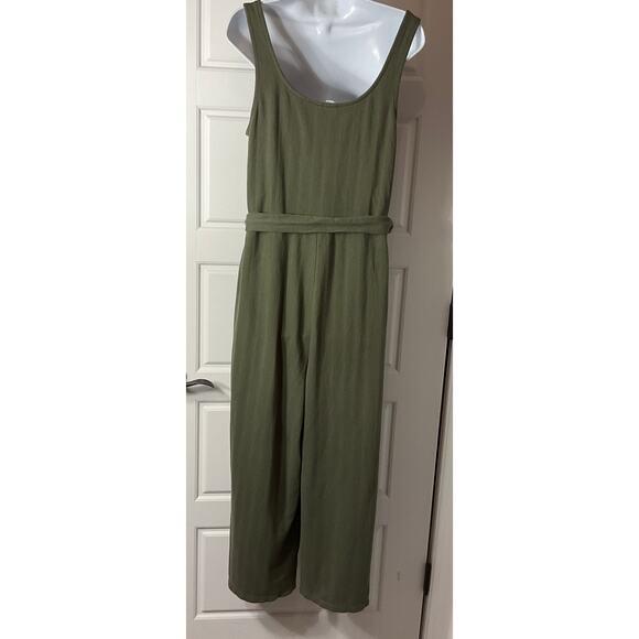 Gap Olive Green Jumpsuit Scoop Neck XL - Picture 4 of 7